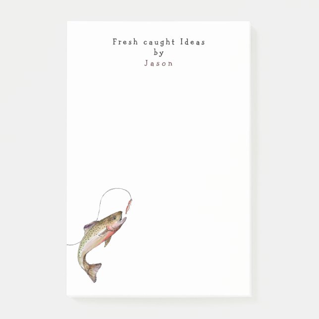 Post-it® Funny Pêcheur personnalisé (Devant)