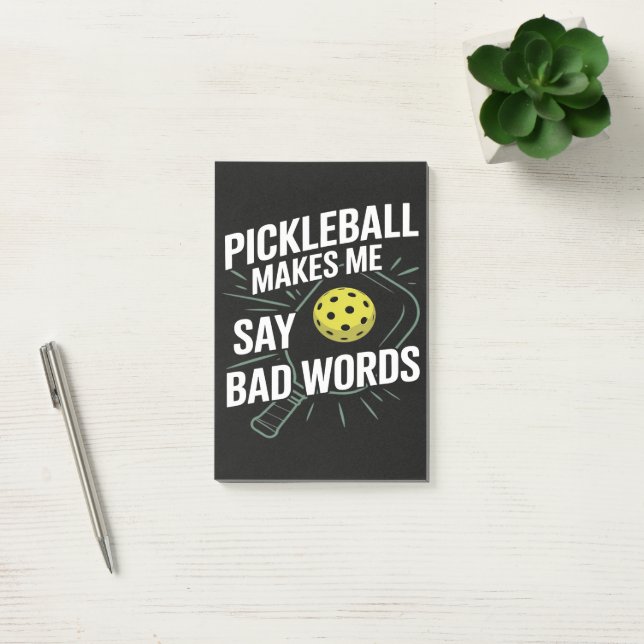 Post-it® Funny Pickleball Makes Me Say Bad Words (Bureau)
