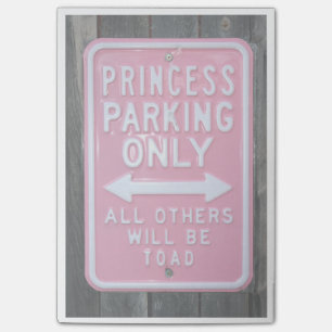 Post-it® Funny Princess Parking Signe seulement