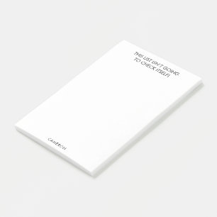 Post-it® Funny Procrastinator À Faire Liste Nom Personnalis