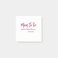Futur maman baby shower nom date rose simple minim