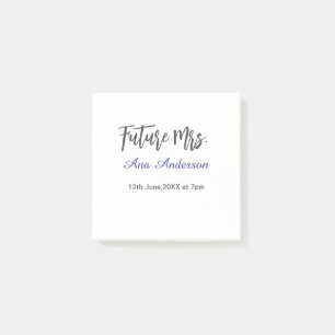 Post-it® Futur nom de famille de Mme la mariée à venir viol