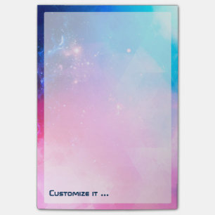 Post-it® Galaxie géométrique abstraite customisée de cie