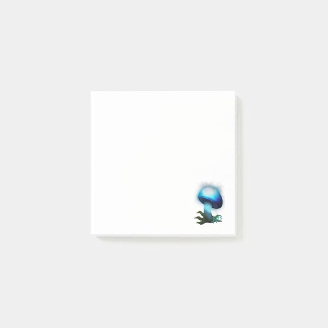 Post-it® Galaxy Shiitake brillant bleu clair champignons (Devant)