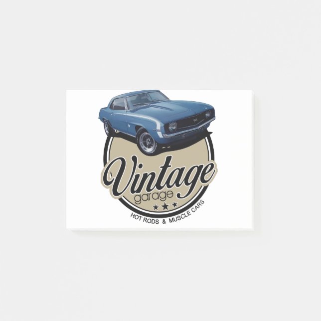 Post-it® Garage vintage Camaro (Devant)