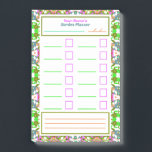Post-it® Garden Task Reminder Planner Tracker To Do List<br><div class="desc">Colourful Garden Task Reminder Planner Tracker To Do List Maximalist Post It Notes. Attach to your fridge, notice board, walls or filing cabinet. Write in your gardening tasks, plans, or to-do list. Edit the title at the top using the Personalise button. There is space below the title to write your...</div>
