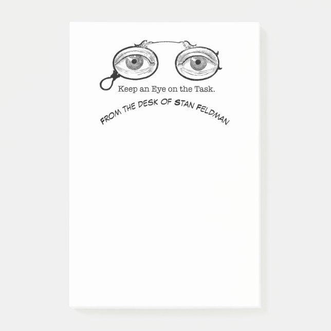 Post-it® Gardez un oeil sur la tâche (Devant)