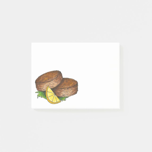 Post-it® Gâteaux De Crabe Du Maryland Crabcake Poster Son (Devant)