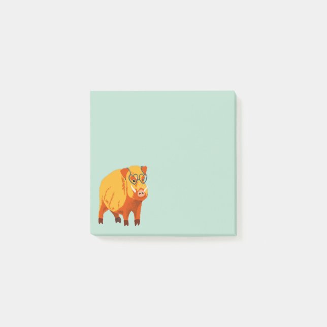 Post-it® Geek Cochon Funny Boar animal sauvage (Devant)