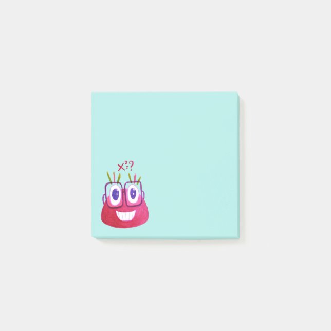 Post-it® Géek des maths Mignon Algèbre Mathématicien Enfant (Devant)