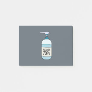 Post-it® Gel Sanitizer à la main avec 70% d'alcool