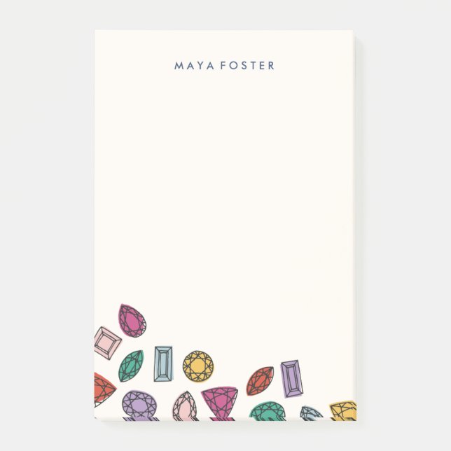 Post-it® Gemmes (Grandes) - Sapphire (Devant)