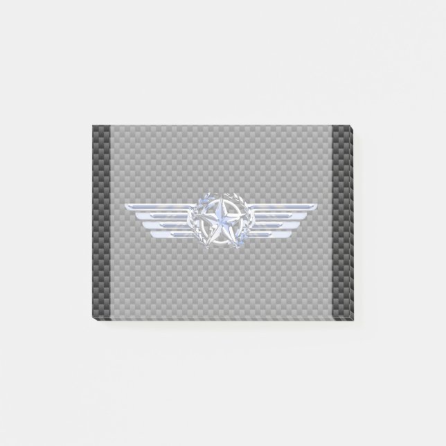 Post-it® General Private Air Pilot Chrome Comme Star Wings (Devant)