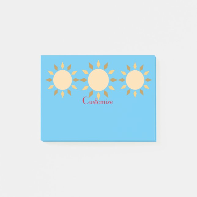 Post-it® Geometric Sun Circle Thunder_Cove (Devant)