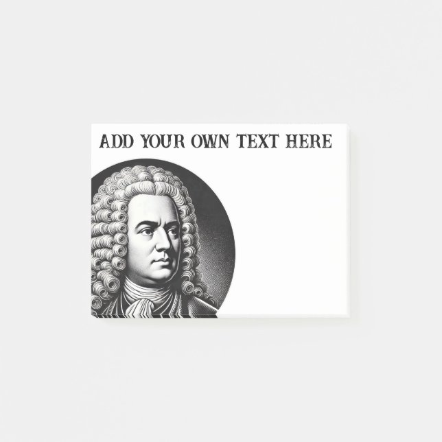 Post-it® Georg Friedrich Handel Music Lover Texte personnal (Devant)