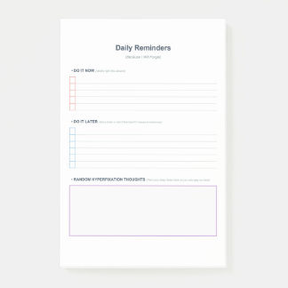 Post-it® Gestion des tâches TDAH 