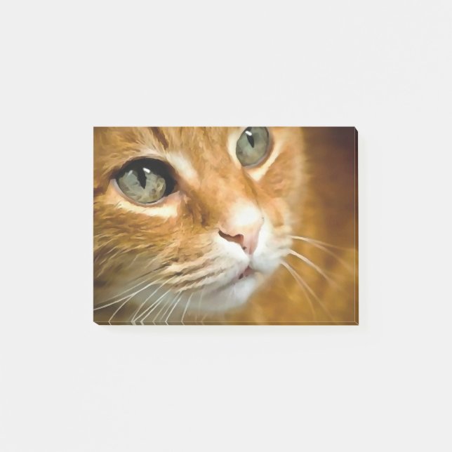 Post-it® Gingembre adorable Tabby Chat Poster Portrait anim (Devant)