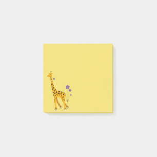 Post-it® Girafe de patinage drôle mignonne de bande
