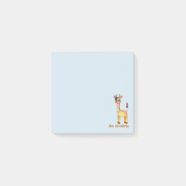 Post-it® Girafe mignonne de bébé d'aquarelle (Devant)