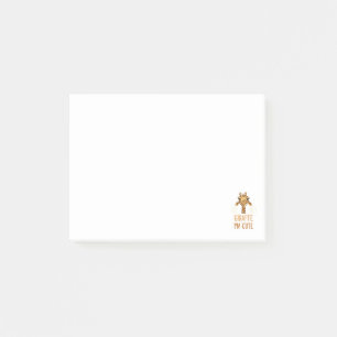 Post-it® Girafe Mignonne Sarcastique Amoureuse des Animaux 