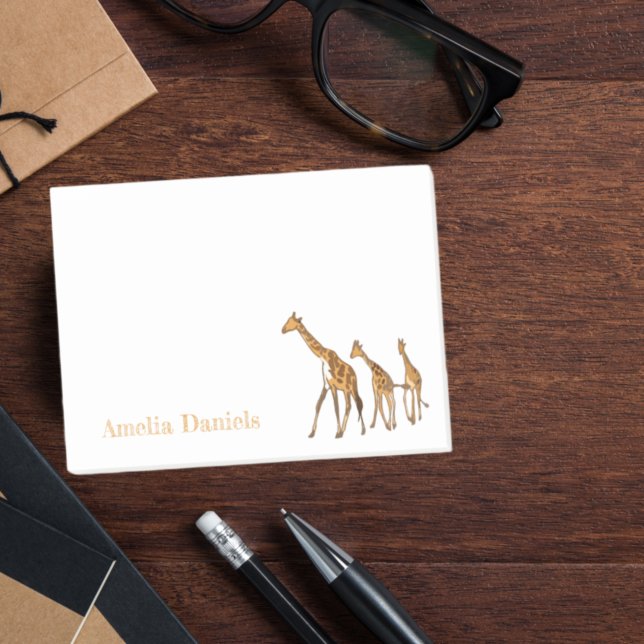 Post-it® Girafe Monogramme (Créateur téléchargé)