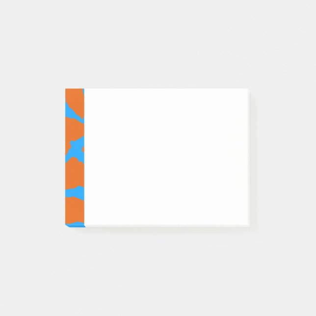 Post-it® Giraffe Imprimer Cyan orange (Devant)