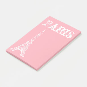 Post-it® Girl's Pink Paris Post It Notes Cadeau