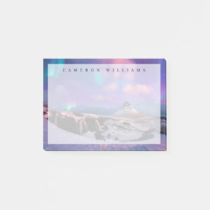 Post-it® Glace et neige   Lumières du Nord, montagne Kirkju