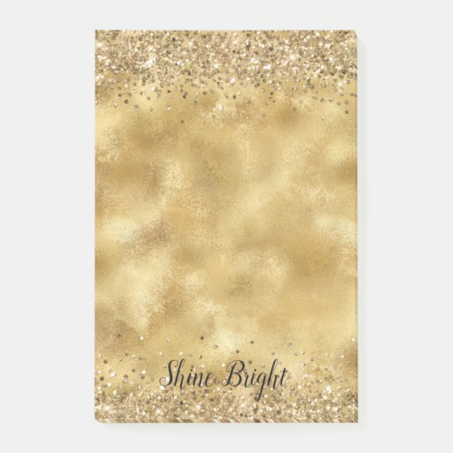Post-it® Glam Gold Parties scintillant Confetti      (Devant)