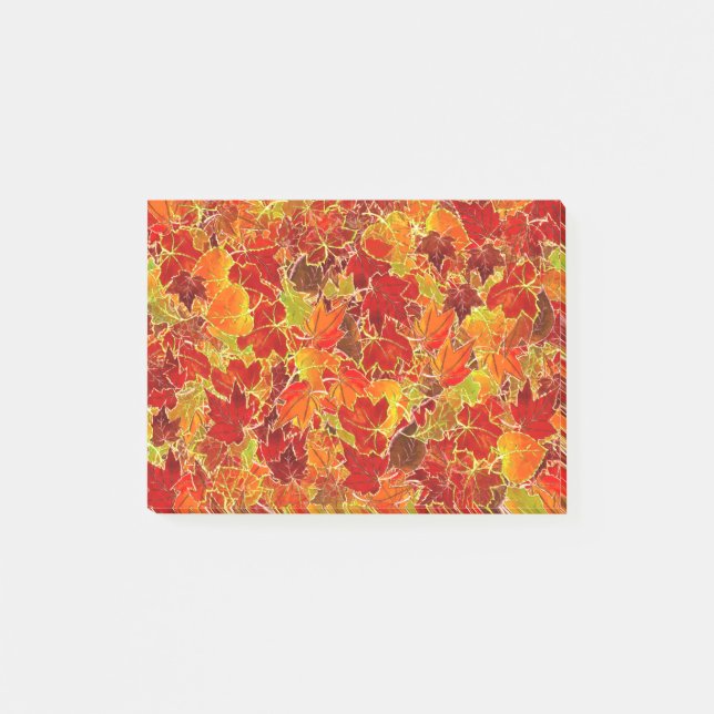 Post-it® Glittery Fall Maple Feuilles (Devant)