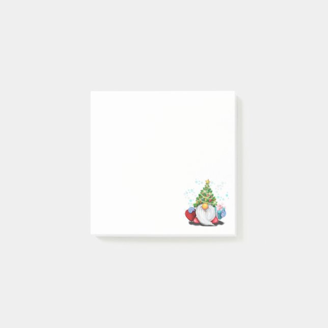 Post-it® Gnome de Noël avec billet cadeau (Devant)