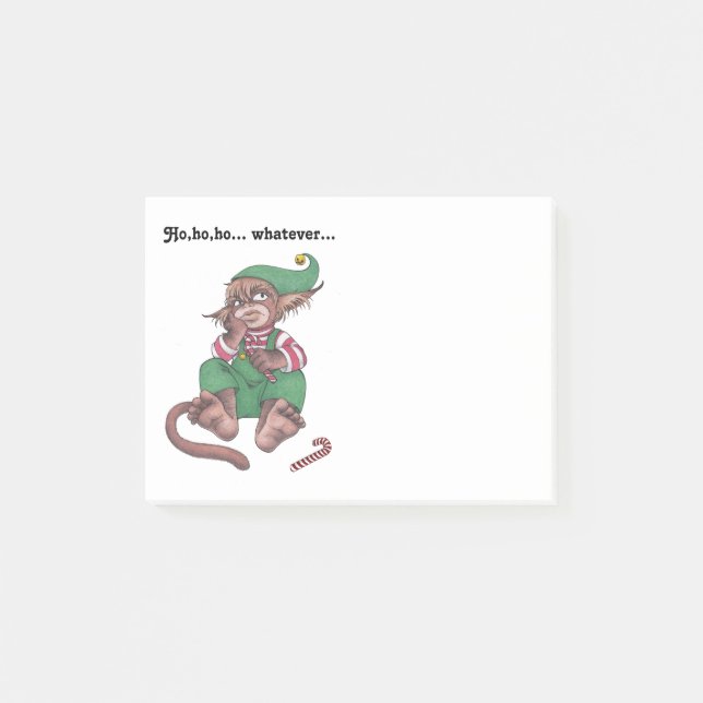 Post-it® Gnome de singe de Noël (Devant)