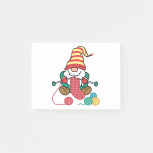 Post-it® Gnome Tricot mignon Knitter Cadeau Gnomes nordique