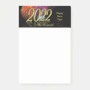 Post-it® Gold Bonne année 2022 Fireworks