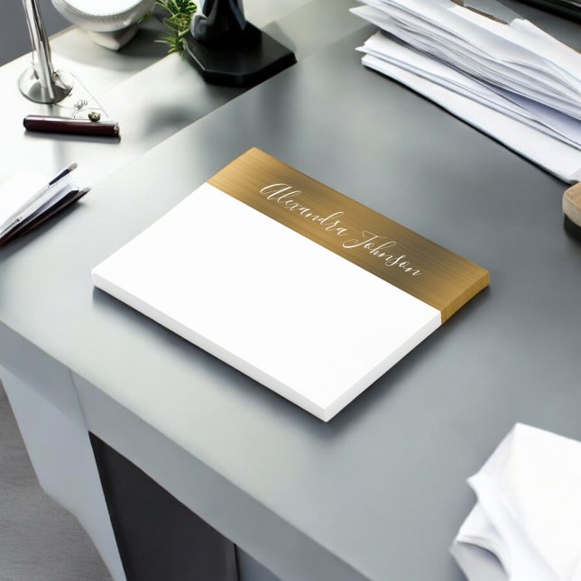 Post-it® Gold Foil élégant moderne luxe (Créateur téléchargé)
