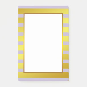 Post-it® Gold Foil Purple Stripe blanche