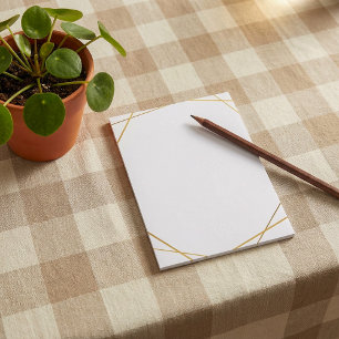 Post-it® Gold géométrique effet or post-it notes