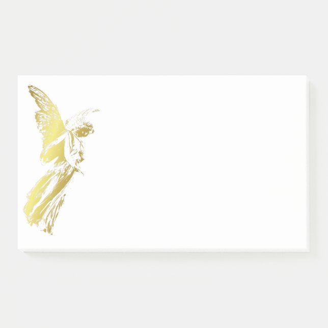 Post-it® Gold Vintage Angel Surveillant sur vous (Devant)