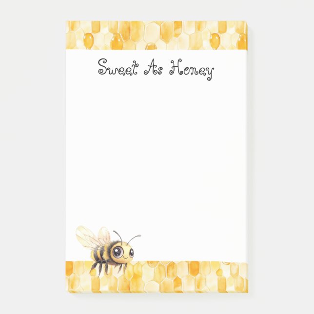 Post-it® Gold Yellow Honey Bee  (Devant)