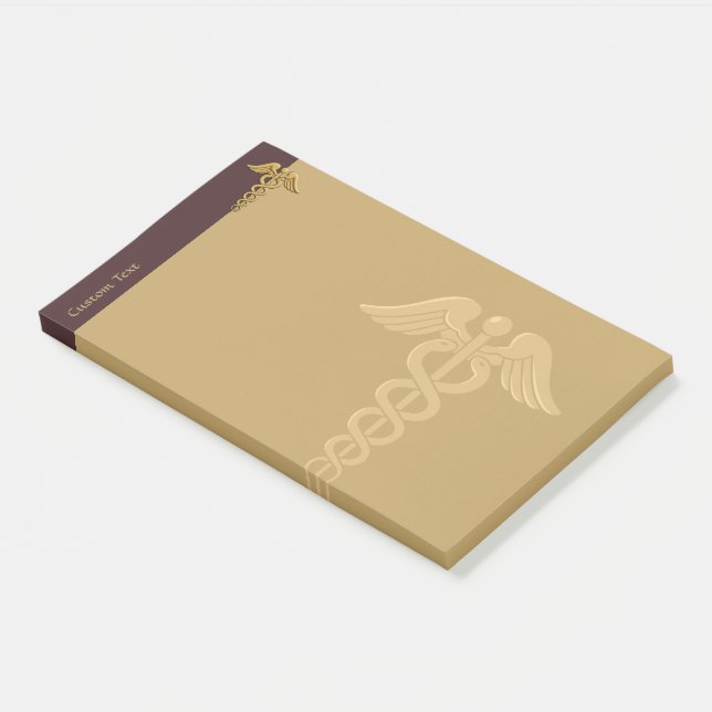 Post-it® Golden Double Snake Caduceus Notes (Incliné)