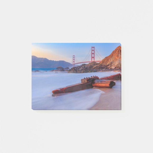 Post-it® Golden Gate Bridge à San Francisco, Baker Beach (Devant)