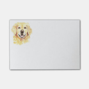 Post-it® Golden Retriever Chien Animal animal Aquarelle