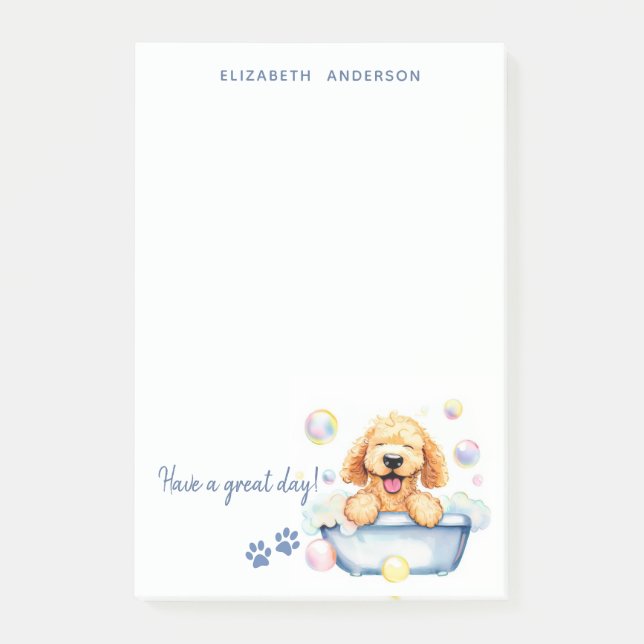Post-it® Goldendoodle Chien Personnalisé (Devant)