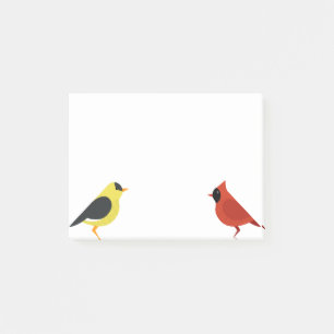 Post-it® Goldfinch Et Cardinal