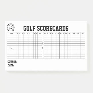 Post-it® Golf Scorecards