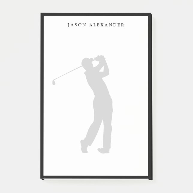 Post-it® Golfer Silhouette Personalized  (Devant)