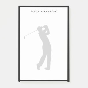 Post-it® Golfeur Silhouette Personnalisé