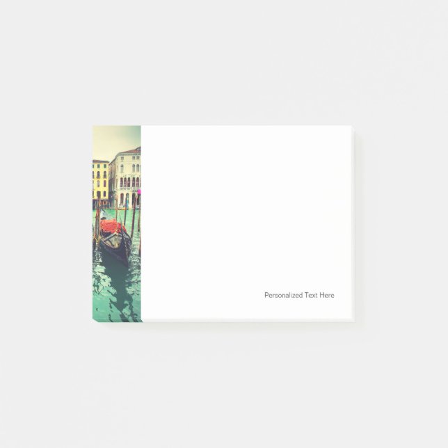 Post-it® Gondolas Sur Grand Canal, Venise, Italie. Retro (Devant)