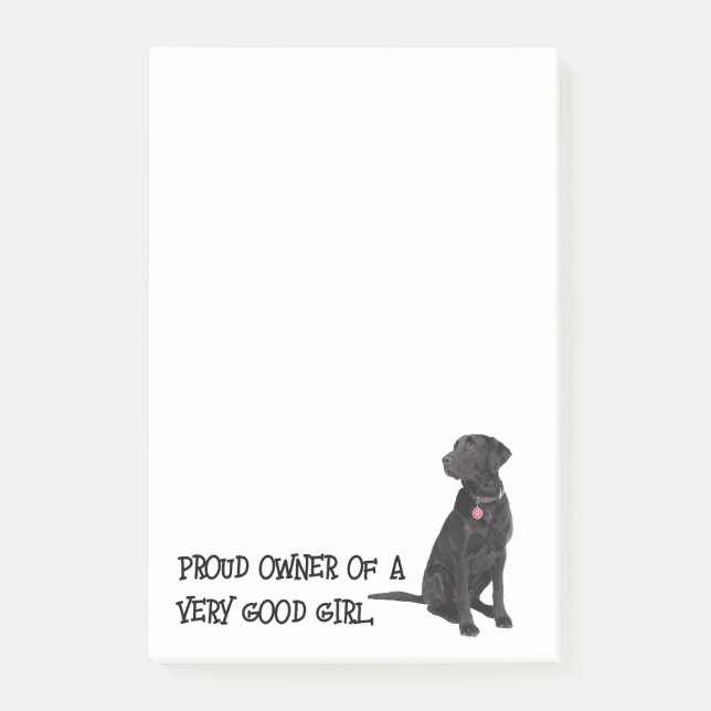 Post-it® Good Girl Black Lab (Devant)
