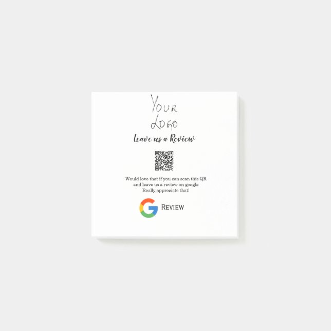 Post-it® Google examen logo de l'entreprise Analyser QR exa (Devant)